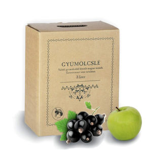 Fekete ribiszkés almalé – 3 liter – 100% gyümölcslé